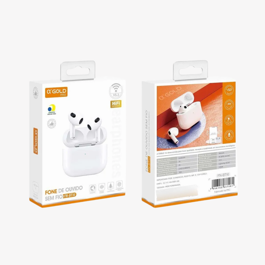 Fone ouvido A'GOLD linha PRO