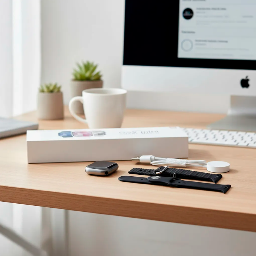 Relógio GS9 mini 2 Pulseiras 41MM