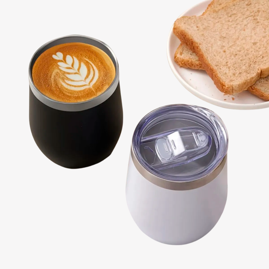 Copo Térmico Cuia com tampa 360ML