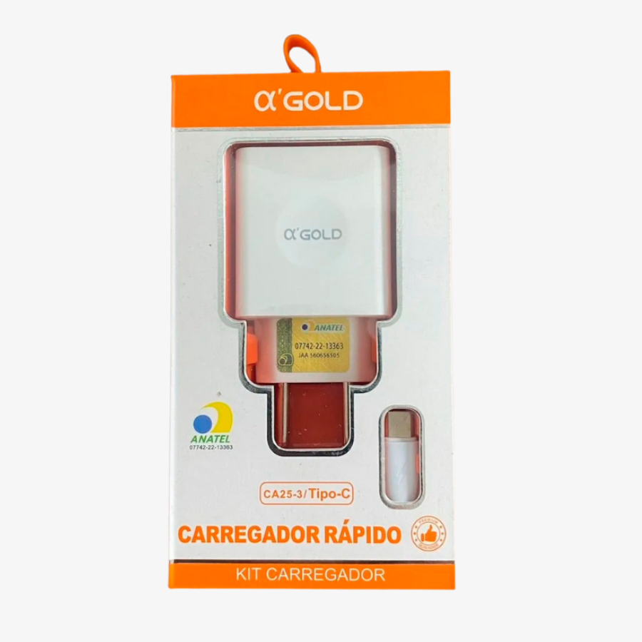 Carregador Rápido TIPO-C para TIPO-A