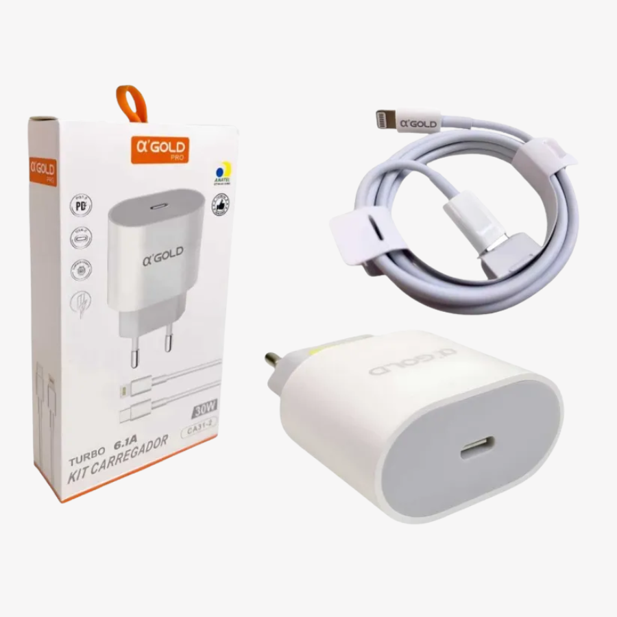 Carregador Turbo 30W TIPO-IOS para TIPO-A