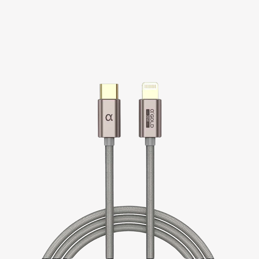 Cabo TIPO-IOS para TIPO-C 1 Metro tramado