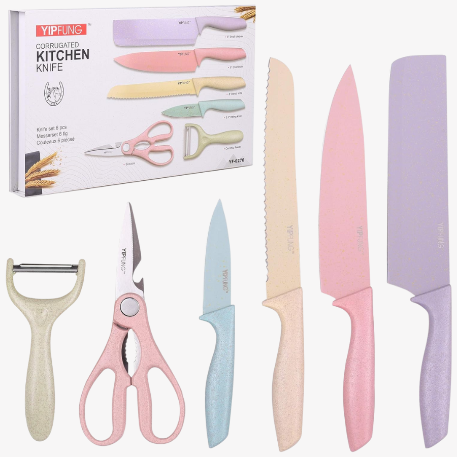 Faqueiro 6 peças colorido
