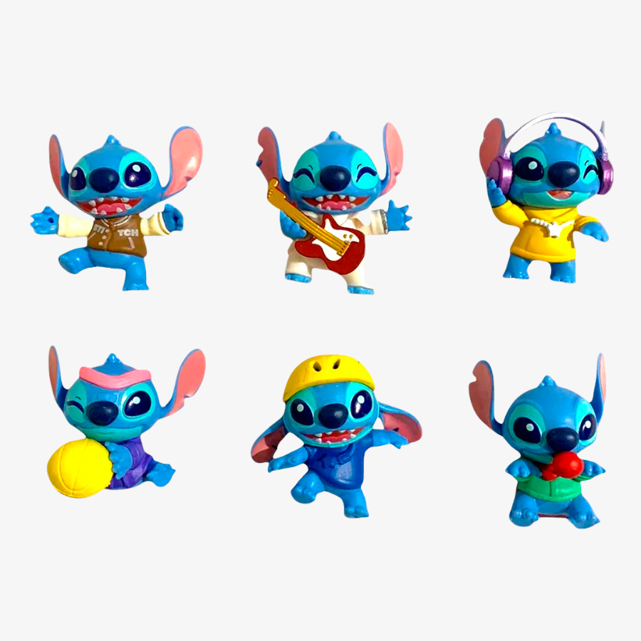Cartela Brinquedo Stitch 6PCS