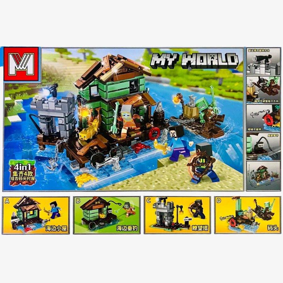 Bloco de Montar Minecraft 137PCS