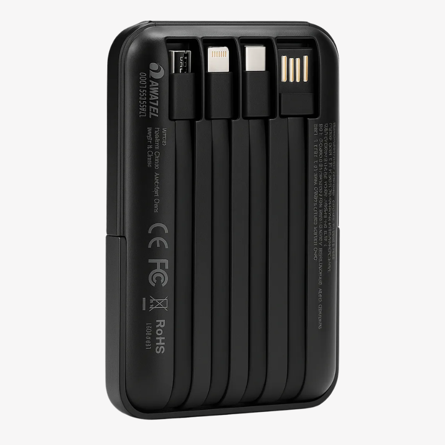 Power Bank 4 Cabos e Indução 10000MAH