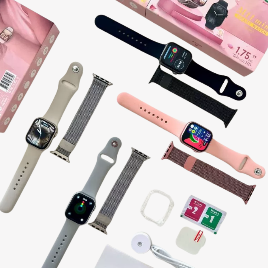 Relógio M11 Mini 2 Pulseiras 42MM