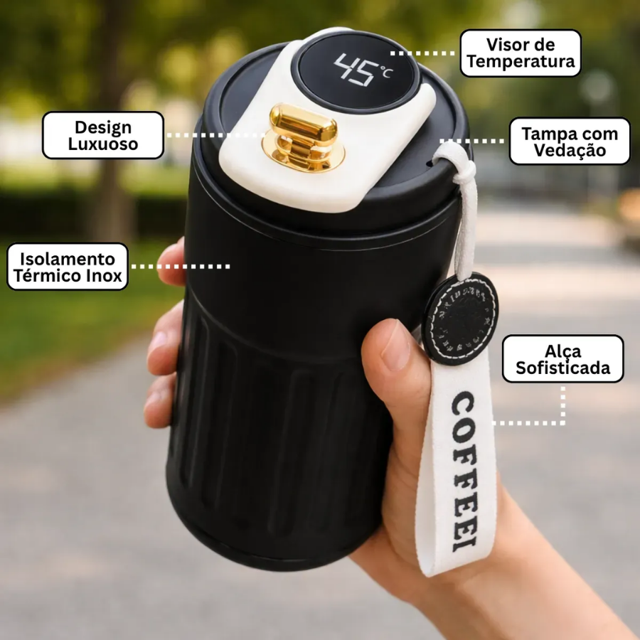 Copo térmico Café com Display 460ML