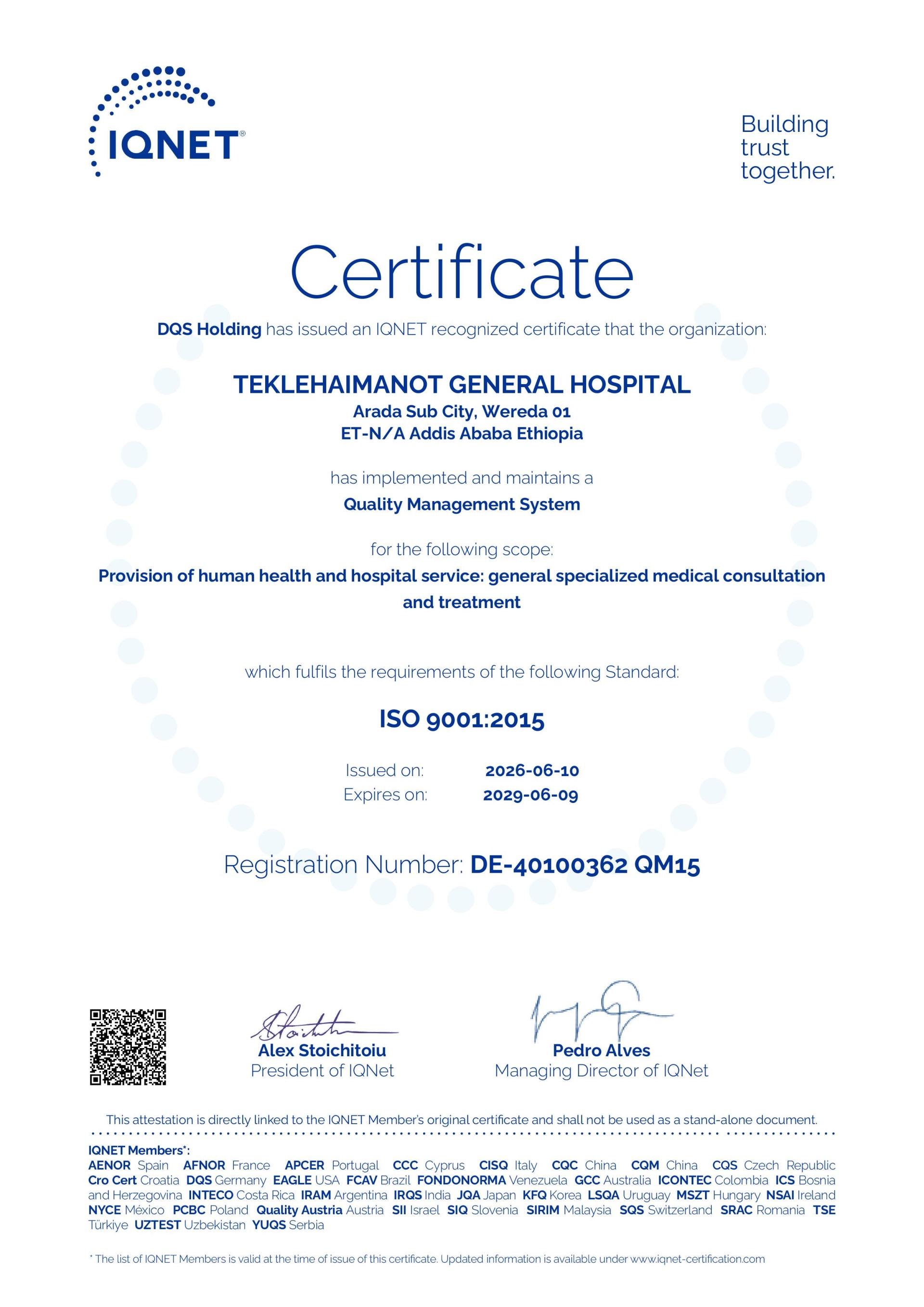 Certification 