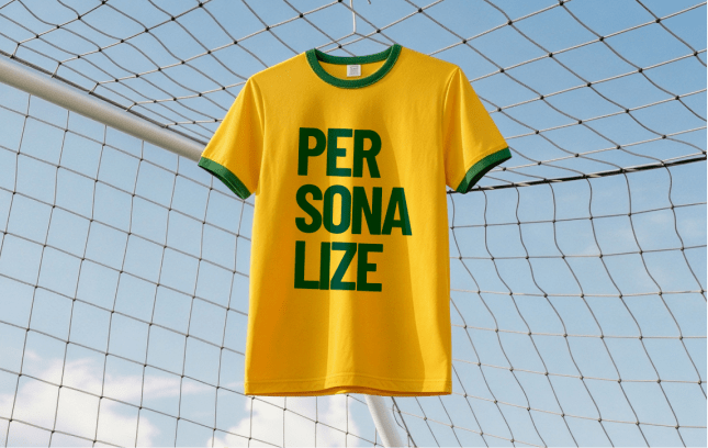 Camisa Quality Seleção Canário personalizada para ações da Copa