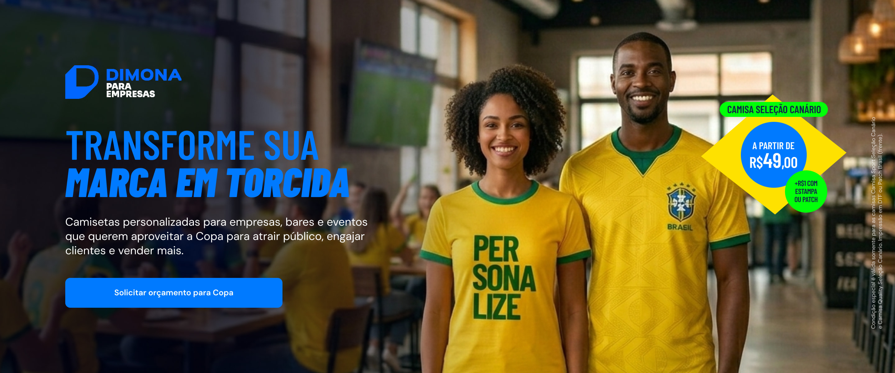Banner da campanha Empresas Copa 2026