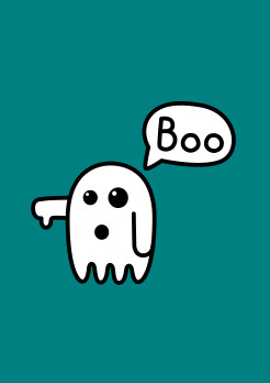 Ghost, Fantasma, Thumbs down, dislike