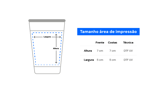 Imagem da área de impressãoCopo Térmico