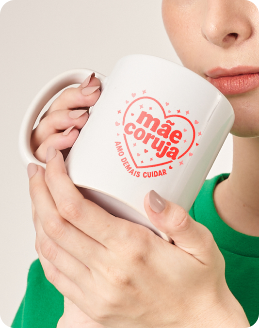 Caneca personalizada para mãe coruja