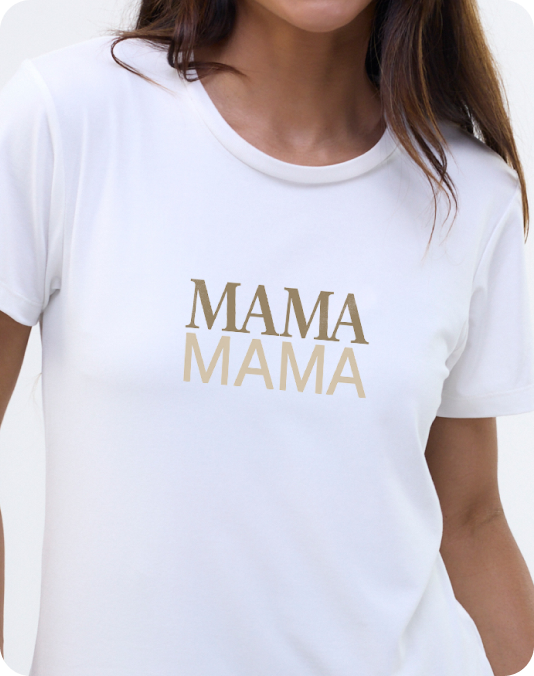 Camiseta personalizada para mãe estilosa