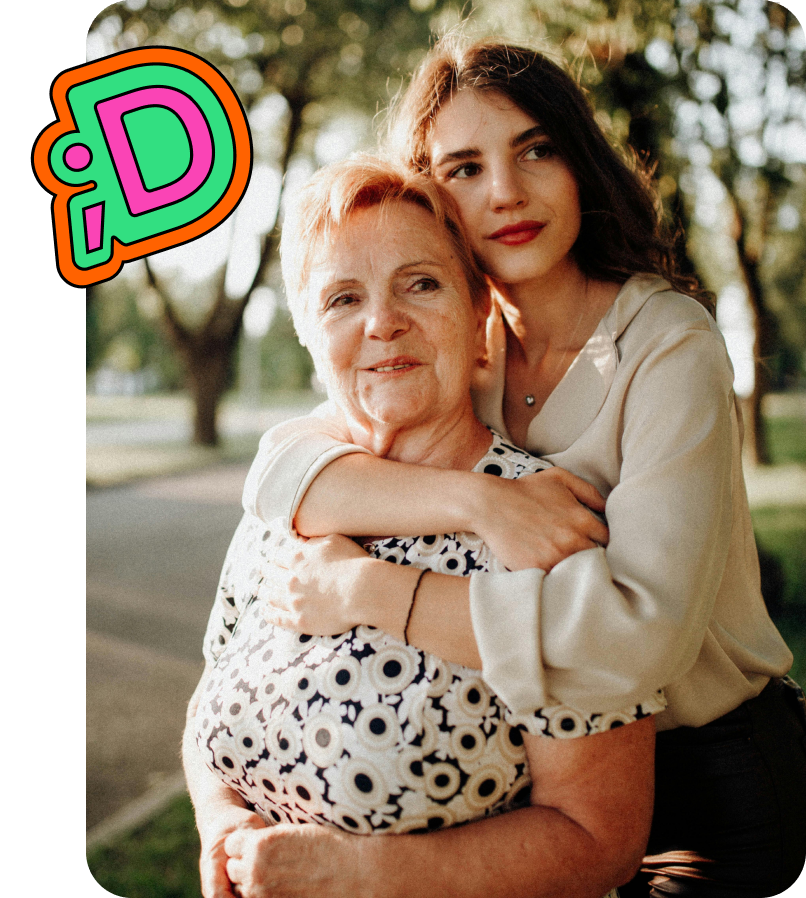 Foto de mãe e filha para transformar em presente