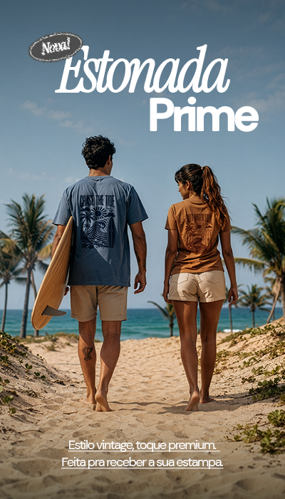 Banner da campanha de camiseta estonada Dimona