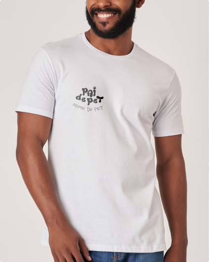 Camiseta personalizada pai de pet