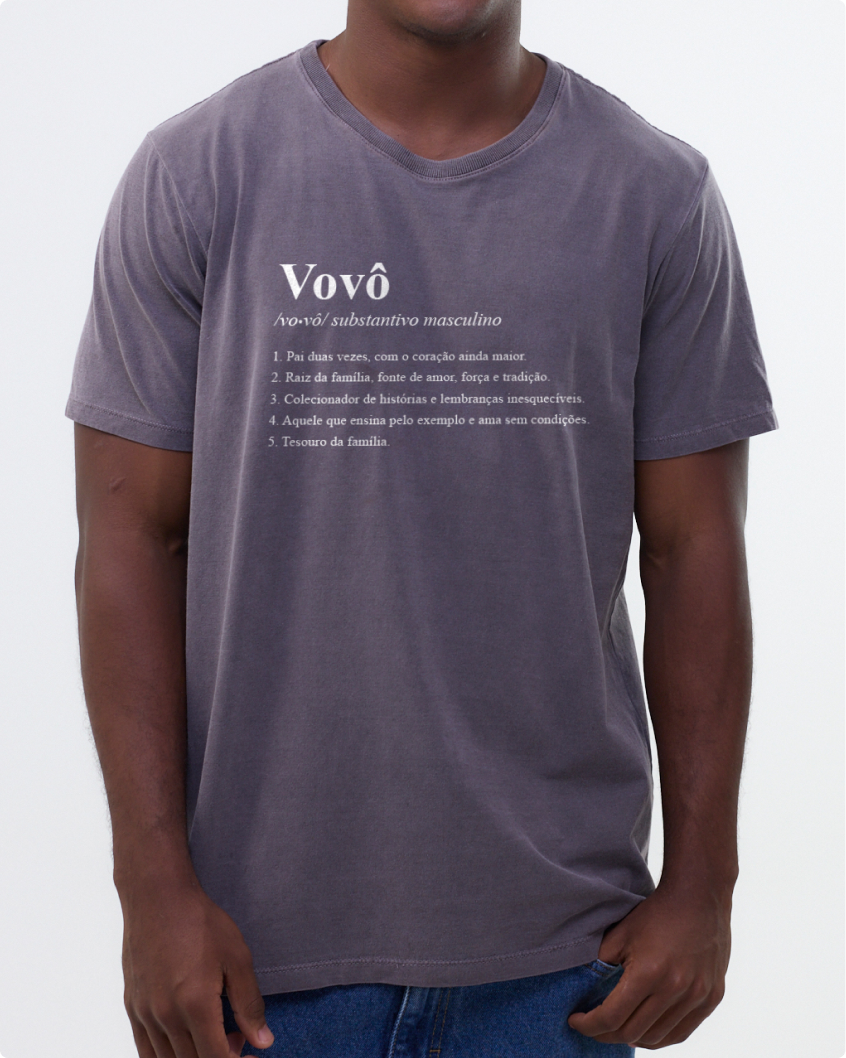 Camiseta azul personalizada para papai