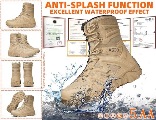 Vue 2 de Aa Hommes Bottes Militaire