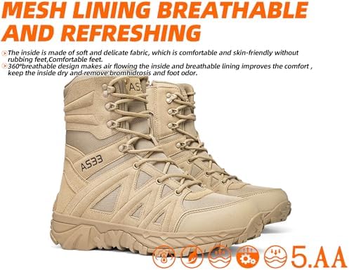 Vue 4 de Aa Hommes Bottes Militaire