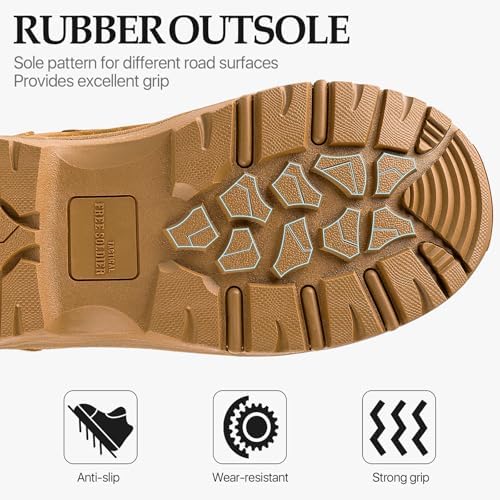 Vue 3 de Bottes Tactiques Pour Hommes