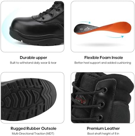 Vue 5 de Bottes Hautes Militaires Chaussures