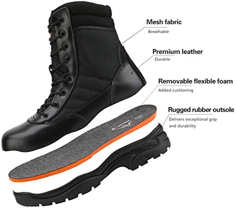 Vue 6 de Bottes Hautes Militaires Chaussures