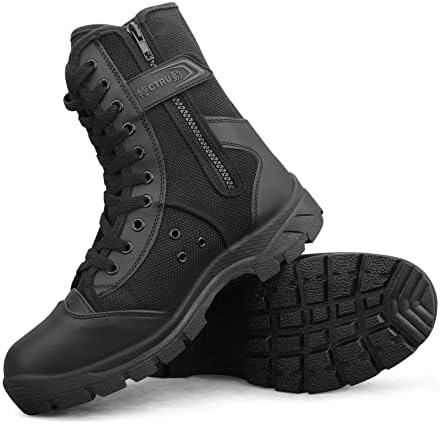 Vue 6 de Qunlon Hommes Bottes Militaires