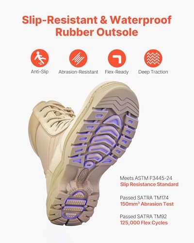 Vue 4 de Homme Botte Tactique Et