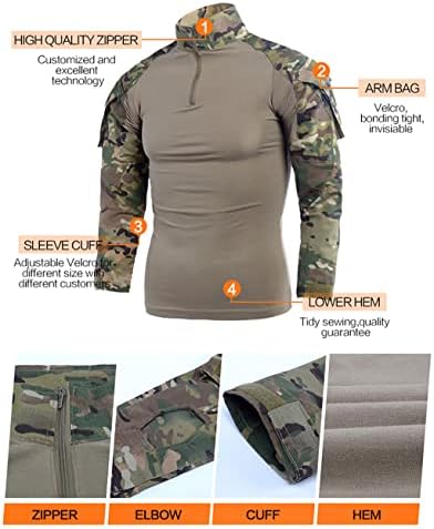 Vue 2 de Lanbaosi Treillis Militaire Homme