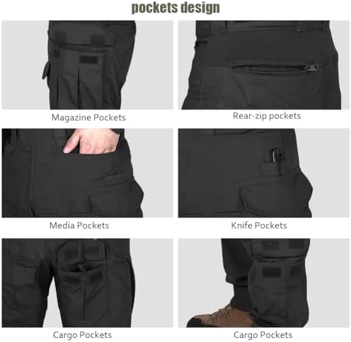 Vue 3 de Pantalon Tactique Pour