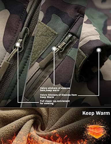 Vue 3 de Homme Softshell Veste Militaire