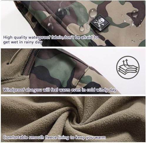 Vue 5 de Hommes Softshell Vestes Militaire