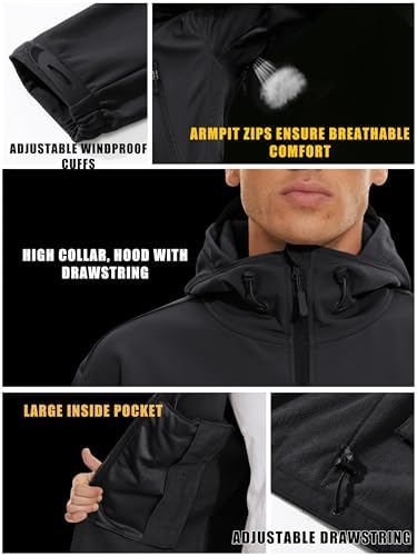 Vue 6 de Homme Impermeable Militaire Combat