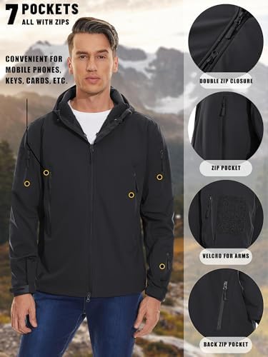 Vue 7 de Homme Impermeable Militaire Combat