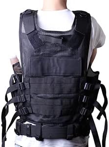 Vue 3 de Polyester Gilet Tactique