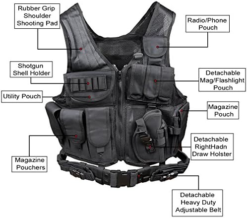 Vue 7 de Polyester Gilet Tactique