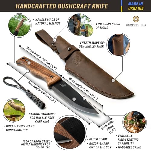 Vue 2 de Beavercraft Couteau Bushcraft Full