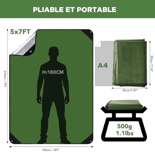 Vue 2 de Couverture De Survie Reutilisable