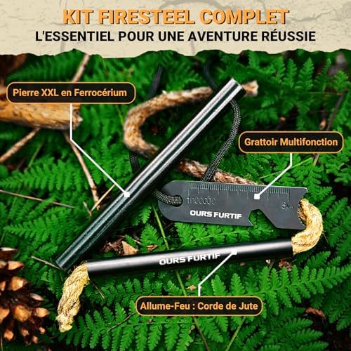 Vue 2 de Kit Firesteel Xxl Pierre