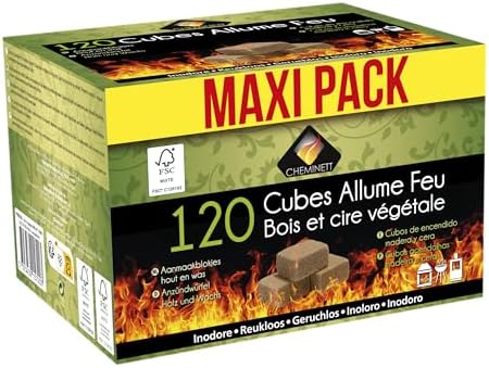 Vue 2 de Cubes Allume Feu Naturels