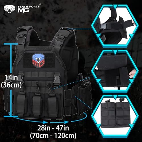 Vue 2 de Mgflashforce Gilet Tactique Molle