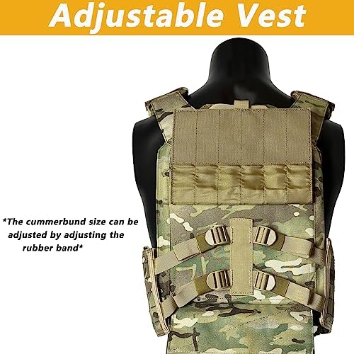Vue 4 de Gilet Tactique Militaire Airsoft