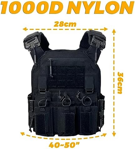 Vue 3 de Porteplaque Tactique Airsoft Gilet