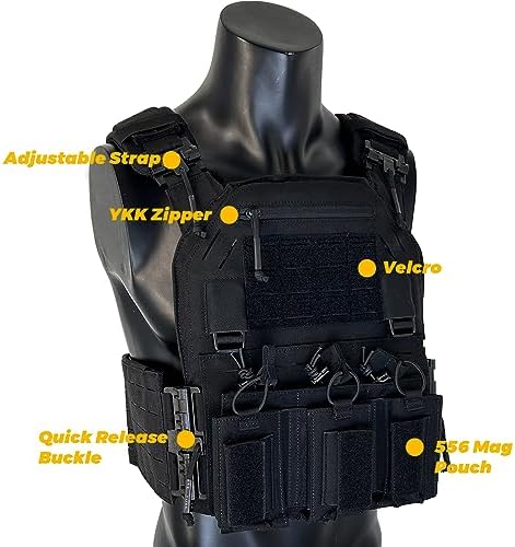 Vue 4 de Porteplaque Tactique Airsoft Gilet