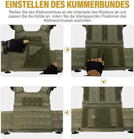 Vue 3 de Onetigris Fyr Gilet Tactique