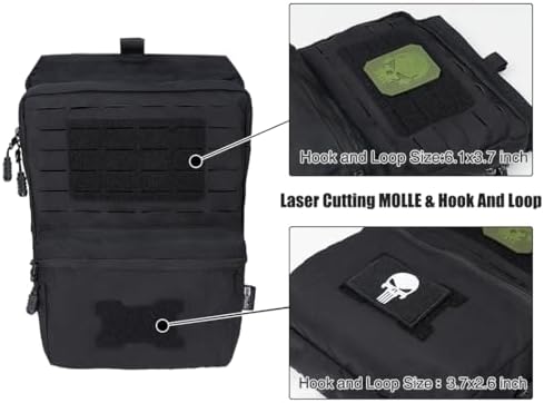 Vue 3 de Sac Dhydratation Tactique Molle