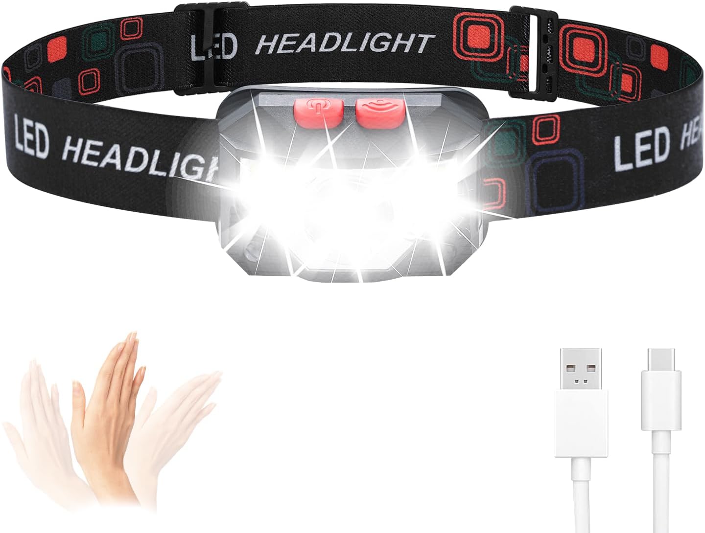 Grifema Lampe Frontale Rechargeable