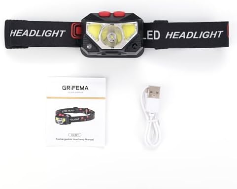 Vue 6 de Grifema Lampe Frontale Rechargeable